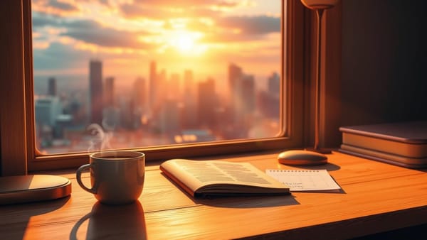 라떼의 아침: 예측불가한 세상 속, 따뜻한 시작의 가치